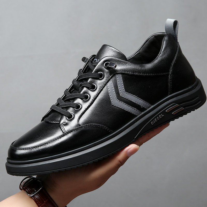 Men's shoes autumn trendy shoes 2021 new leather small leather shoes men's fashion trend youth simple casual shoes