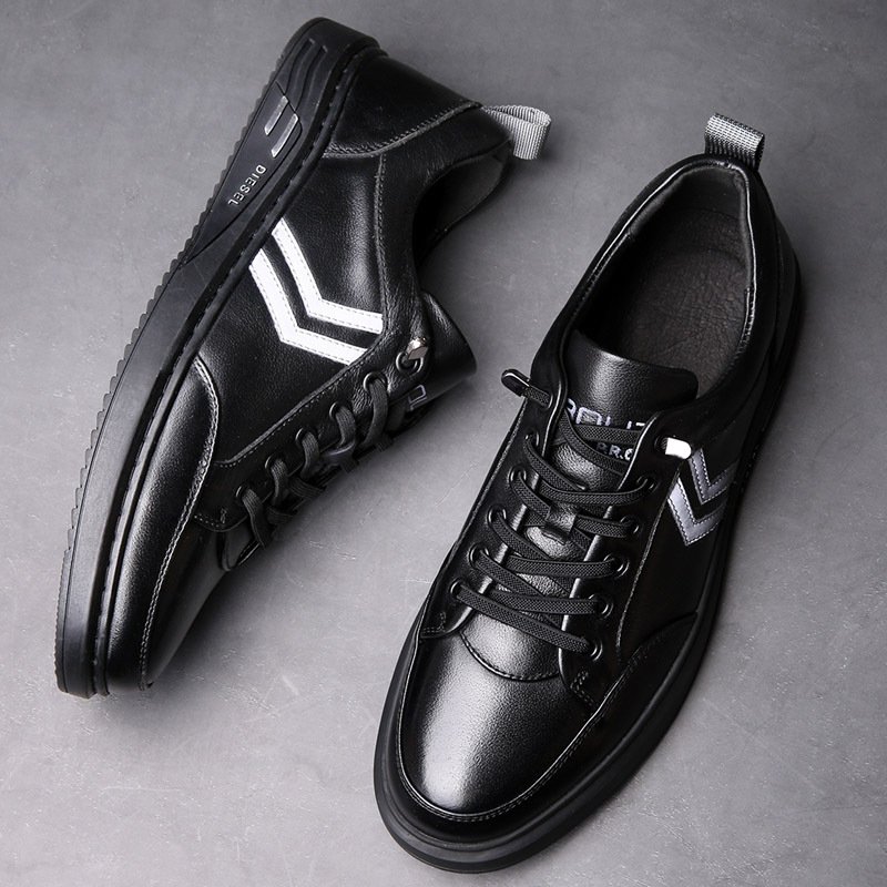 Men's shoes autumn trendy shoes 2021 new leather small leather shoes men's fashion trend youth simple casual shoes