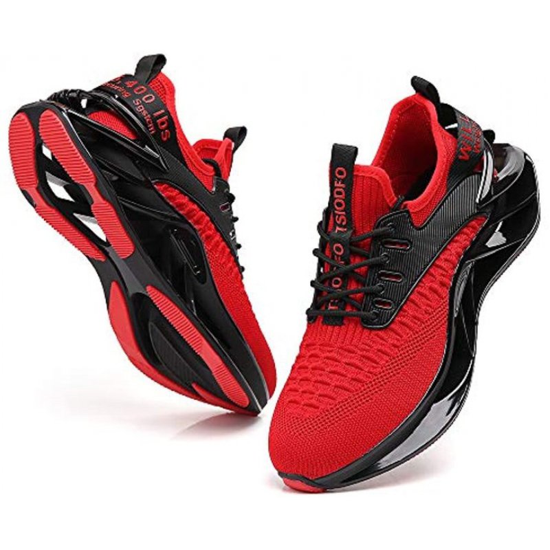 wanhee Men Sport Running Shoes Athletic Tennis Walking Sneakers Red 1919