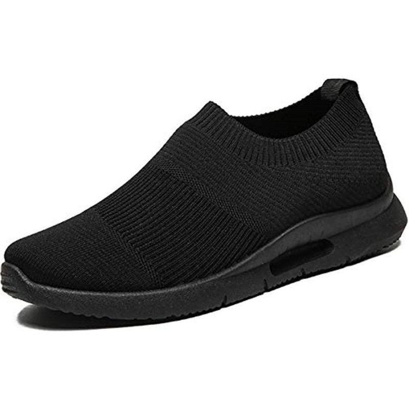 Damyuan Mens Lightweight Athletic Running Walking Gym Shoes Casual Sports Shoes Fashion Sneakers Walking Shoes Black2